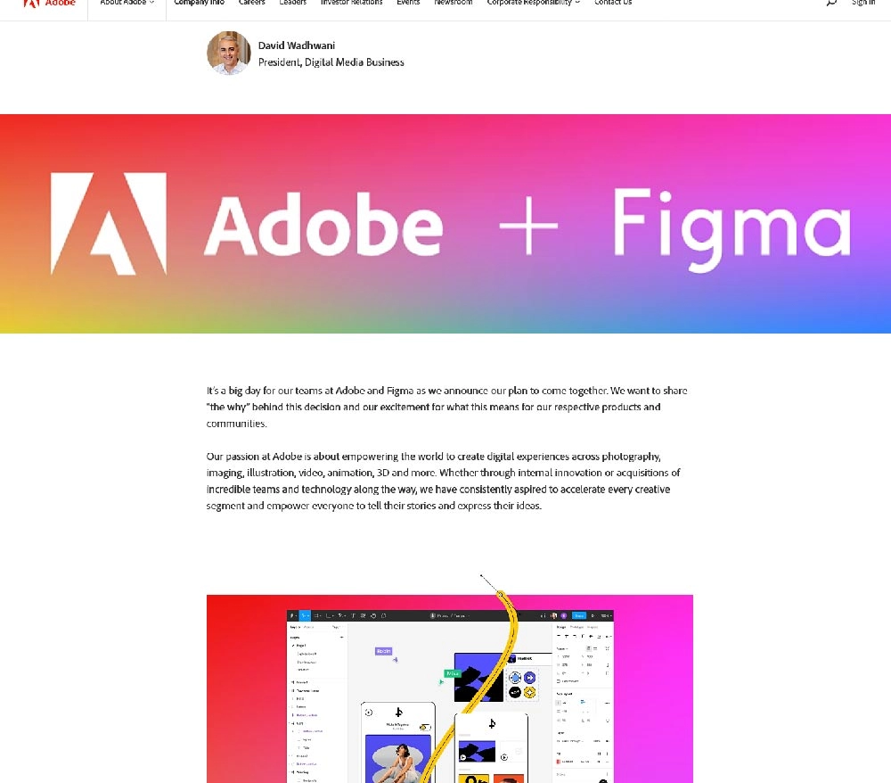 Adobe併購Figma